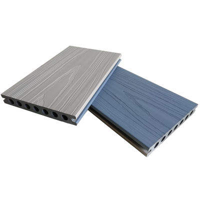 O deck exterior contínuo de 16 pés de WPC embarca o revestimento oco do Woodgrain da coextrusão