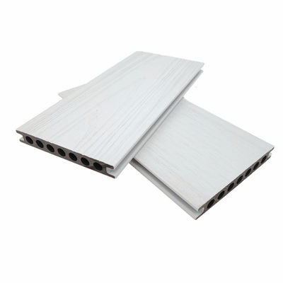 Plástico de madeira branco WPC do Decking composto da extrusão do Co do terraço ISO9001