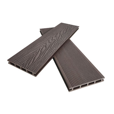 Decking durável exterior WPC 3D gravado para fogo do pátio - retardador