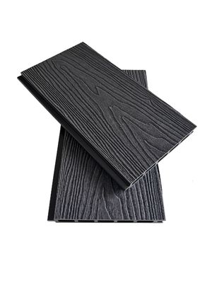 Decking exterior exterior gravado 3D da cerca de WPC para o balcão do jardim