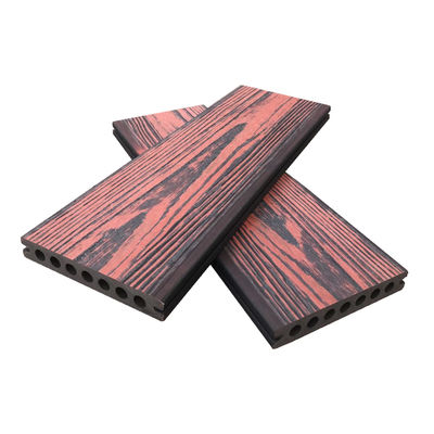 Decking Wpc popular cor misturada 138 * 23mm longa vida útil três camadas co-extrusão Wpc terraço deck sólido