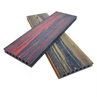 Composto de cores misturadas para decks externos de grãos de madeira