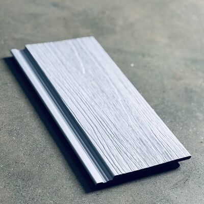 Painel WPC Metálico Azul-Prata: Fusão do Ritmo do Oceano e Tecnologia Moderna