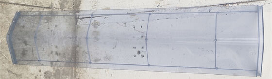 Resistente ao vento Classe 8 Luz Transparente Telhado Ecológico Fácil de montar Painel WPC ao ar livre Casa de ferramentas de jardim