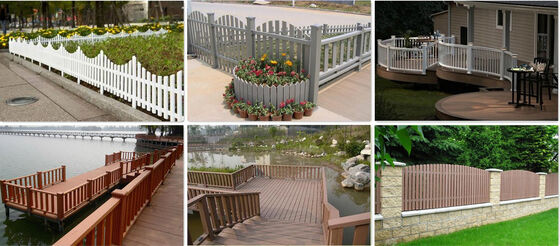 Cerca vertical de ripas WPC estável aos raios ultravioleta para comunidade residencial