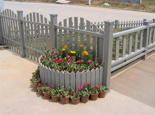 Mistura de acrílico WPC cerca decorativa para jardim doméstico de luxo