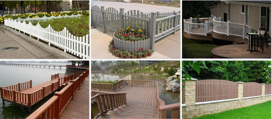 Barra decorativa WPC cerca à prova d'água para hotel ao ar livre