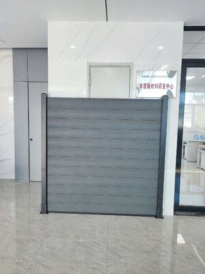 Quadro de alumínio WPC que cerca a segurança interna exterior do estilo da ripa