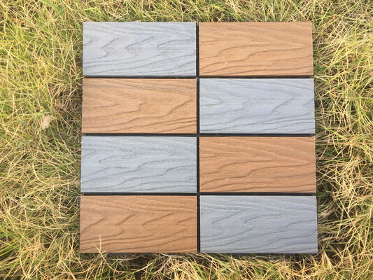Venda por atacado DIY WPC Deck Tiles 30 * 30 CM Pisos externos duráveis ​​para uso residencial