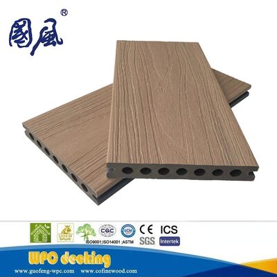 Preço de fábrica de nova geração de material composto de madeira e plástico de coextrusão de cor dupla Deck WPC