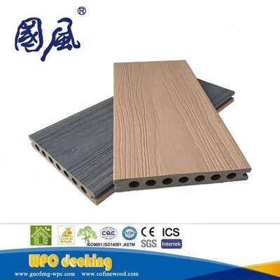 Preço de fábrica de nova geração de material composto de madeira e plástico de coextrusão de cor dupla Deck WPC