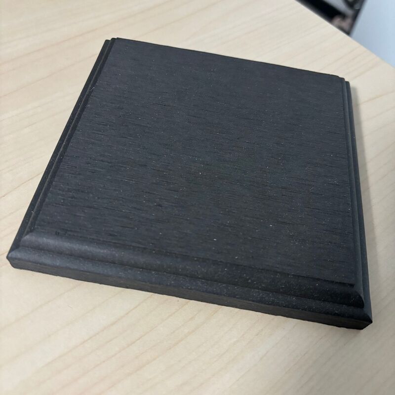 WPC Varanda À Prova D 'Água Ao Ar Livre Cobertura de Extremidade de Piso WPC Convés Composto Placa Final Rodapé Deck WPC Extremidade de Convés