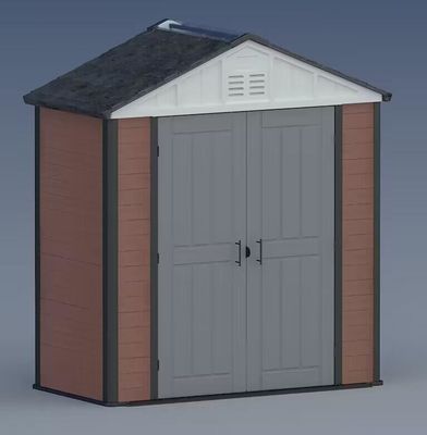 Ao ar livre wpc madeira plástico composto jardim ferramenta galpão casa armazenamento à prova dwaterproof água customizável