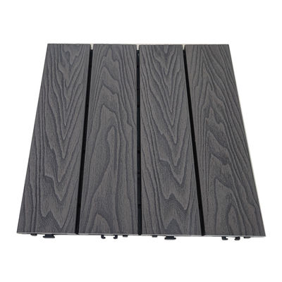 O telhado WPC do chocolate telha o deck composto plástico de madeira anti UV de 300*300mm DIY
